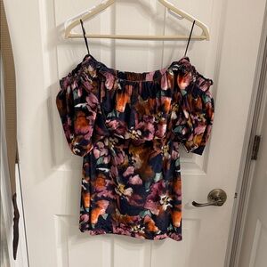 Misa Los Angeles Floral Off-Shoulder Women's Top/Mini Dress NWT
